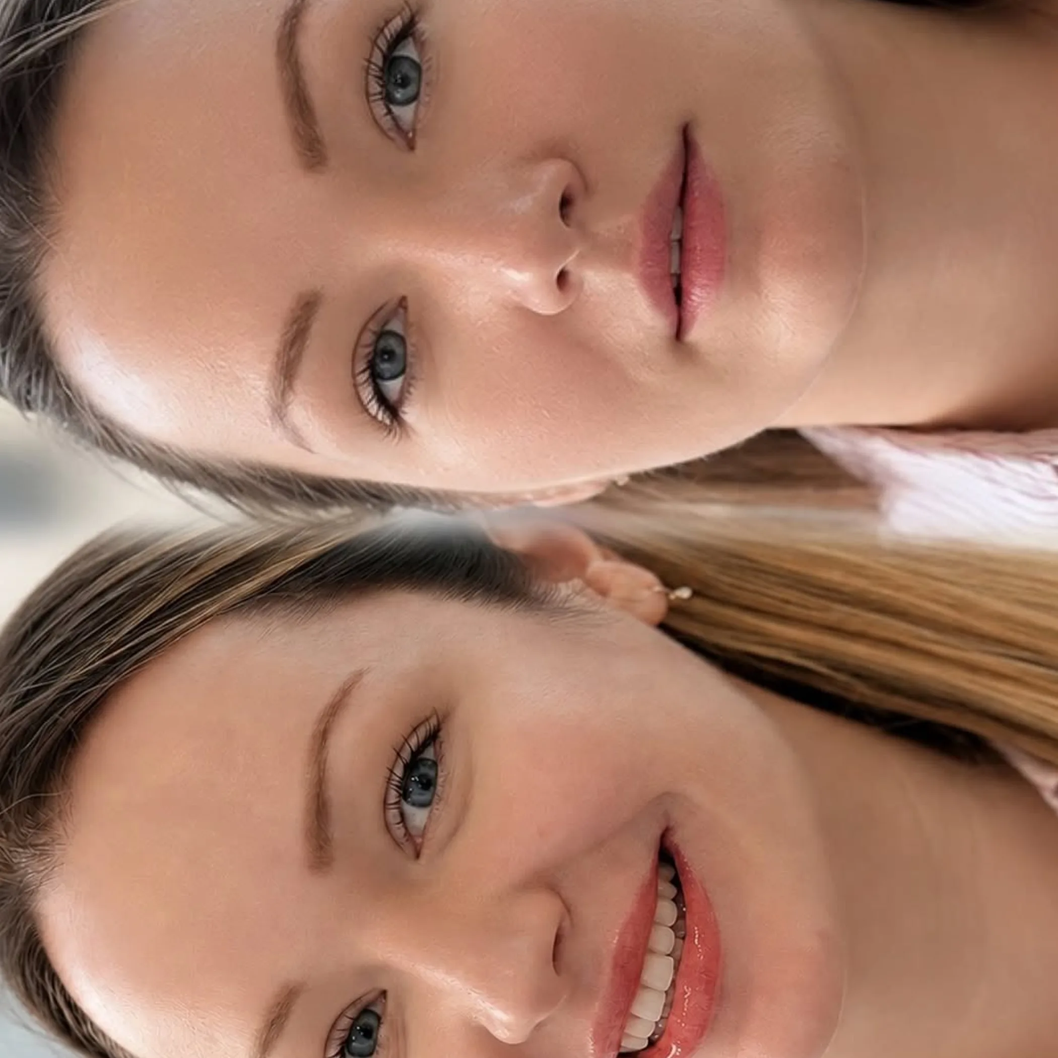 lips before and after lip blush tattoo