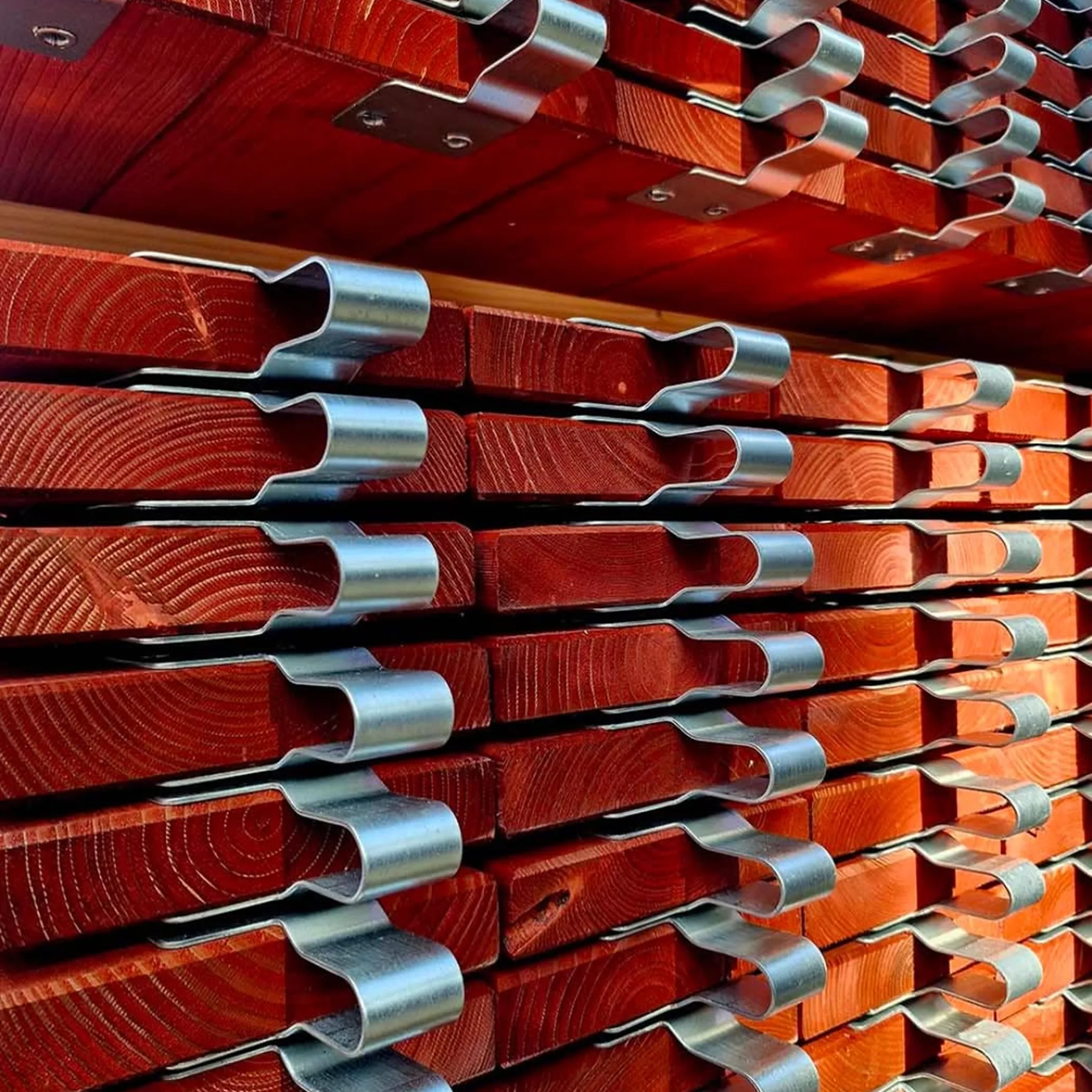 clear view of scaffolding materials