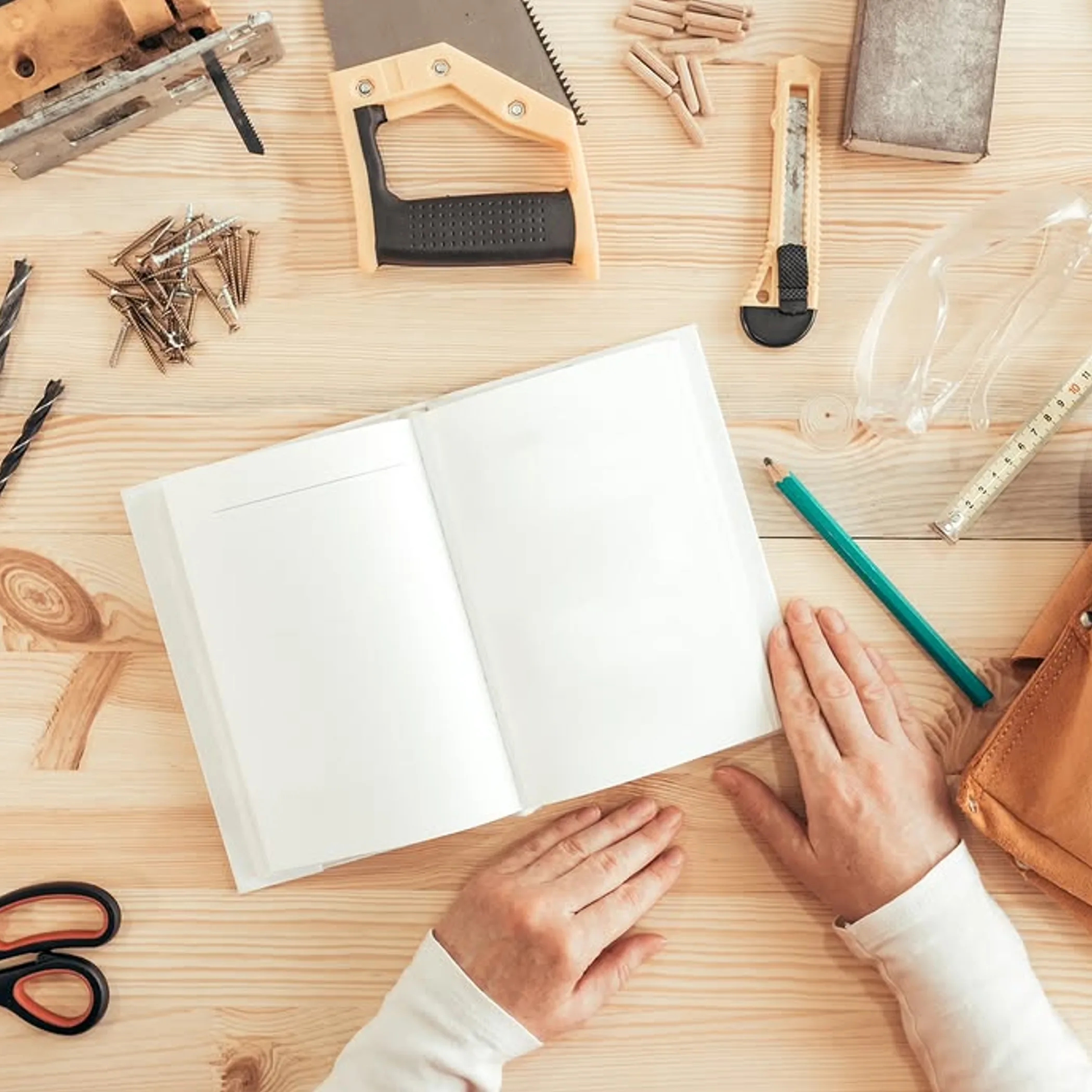 tools and workspace for home maintenance
