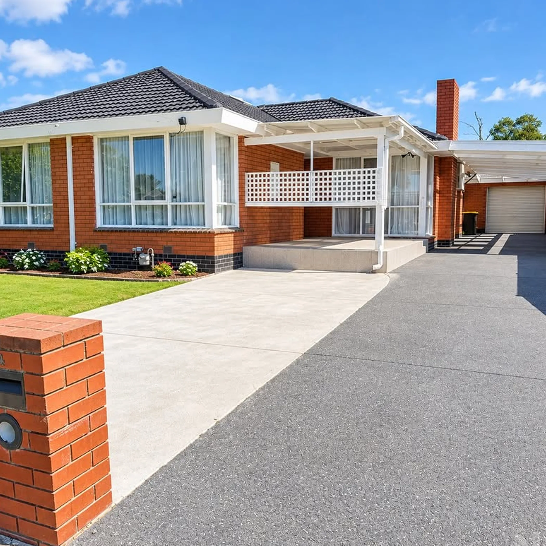 maintained australian home with windows